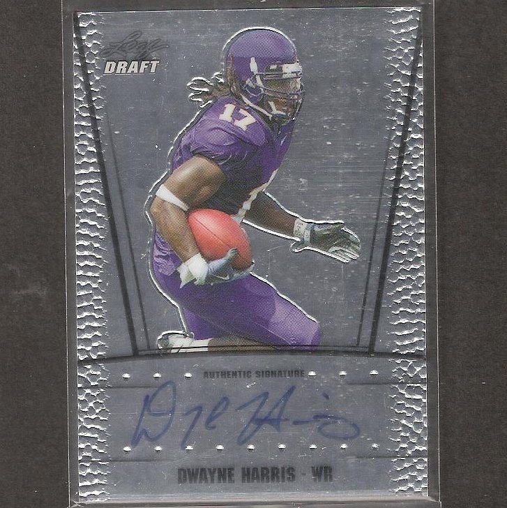 DWAYNE HARRIS - 2011 Leaf Metal Draft Autograph ROOKIE - Cowboys & East Carolina Pirates