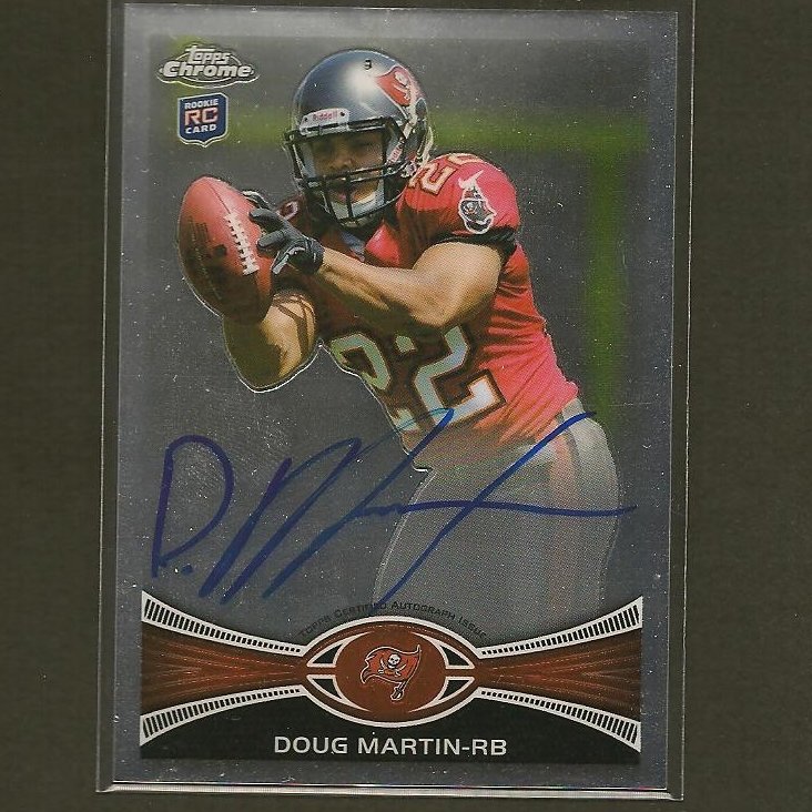 Doug Martin Topps Chrome Autograph Rookie Rc Buccaneers Boise