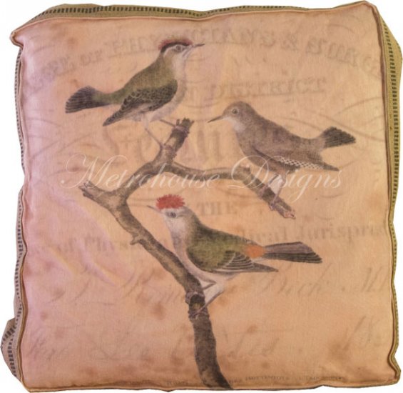 Perched Accent Box Pillow