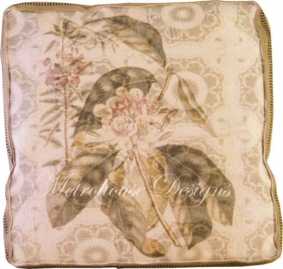 Lotus Accent Box Pillow