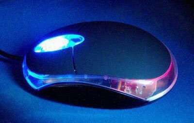 Mini Blue Red LED scroll USB Laptop Optical Mouse