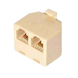 Lot of 8 Modular Phone Tee RJ11 Convert 1 to 2 Y Splitter