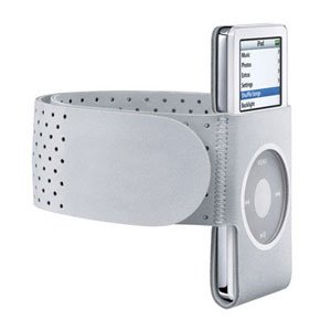 Gray GYM Sport Armband Wrist Strap for iPod Nano, 2nd
