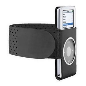 Black GYM Sport Armband Wrist Strap for iPod Nano, 2nd