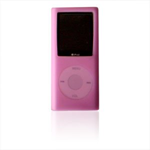 Light red Silicone Skin Cover for 1.8" Nano Clone MP4 Player