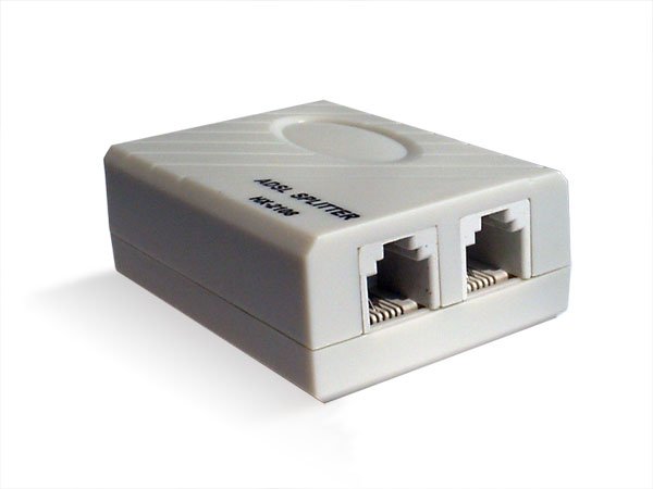 Lots of 5 Telephone Phone RJ11 Line ADSL Modem Splitter Adapter