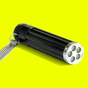 New Super Bright Portable 5 LEDS Aluminum LED Flashlight