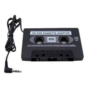 Lots of 2 CAR RADIO AUDIO CASSETTE TAPE ADAPTER for iPod Nano MP3/ CD