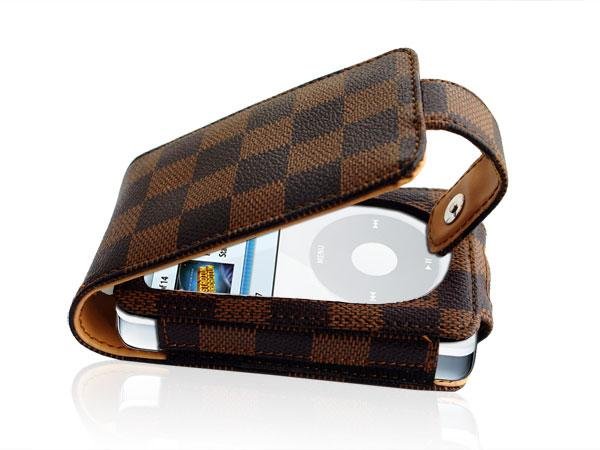 Lots of 30 pcs Brown Leather Case for iPod Video30/60/80GB