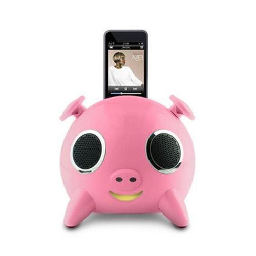 iPig Pink- iPod Docking Speaker for Apple iPod, iPhone, MP3, MP4, PS3, Wii