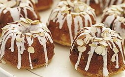 Vanilla Almond Baby Bundt Cakes