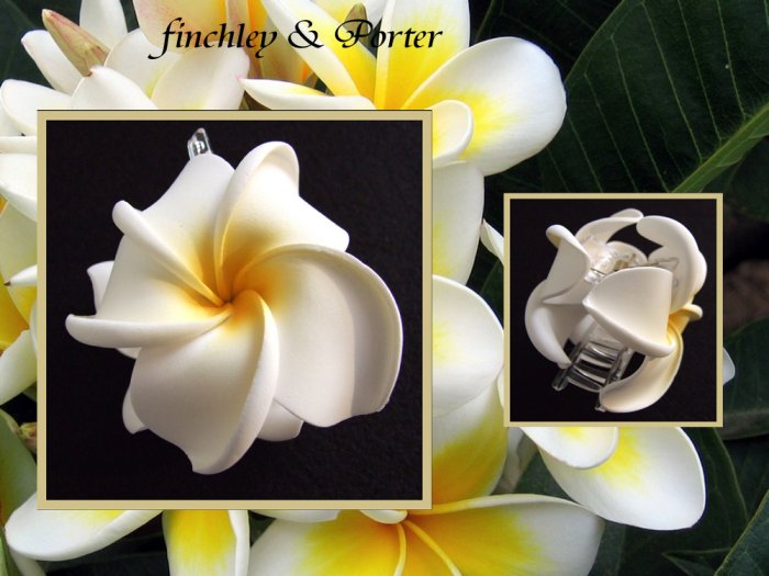 Frangipani Hair -Clip 8Cm