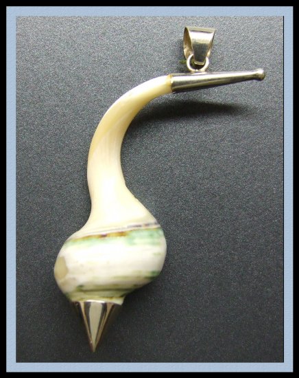 Classic Shell and Silver Pendant