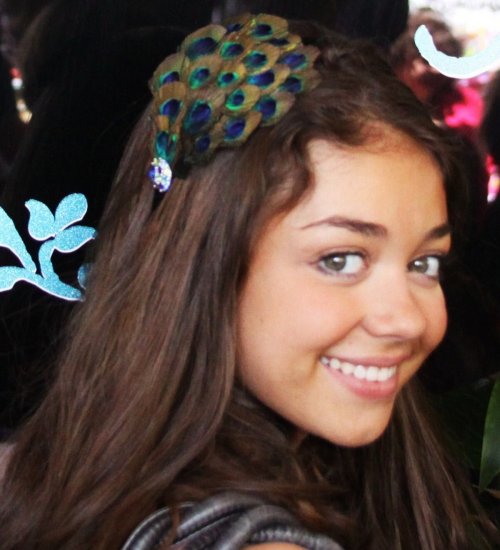 ARLENE- peacock feather headband