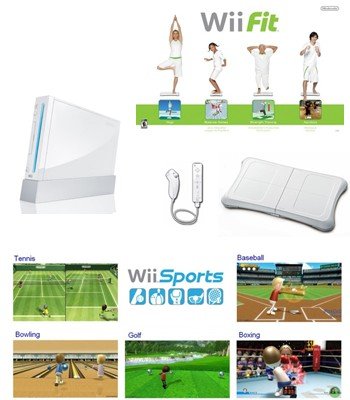 Nintendo Wii System with Wii Fitness Bundle