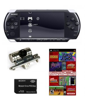 Sony PSP-3000 Core Bundle w/ 20+ Games, Go! Cam, and 1GB Memory Stick Pro Duo