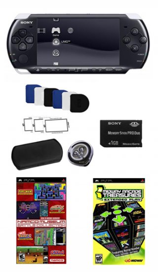 Sony PSP-300 Core Ultimate Bundle w/ 40+ Games, Pro Tec Kit, and 1 GB Memory Stick Pro Duo