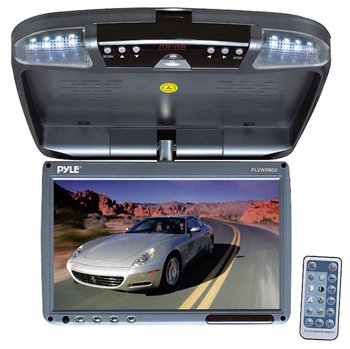 Pyle PLRD92 9" Flip Down Monitor & DVD player with Wireless FM Modulator/ IR Transmitter