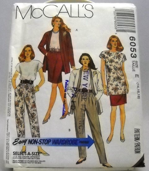 Pattern 6053 from McCall's (1992) Size E (14,16,18) - Non-Stop Wardrobe