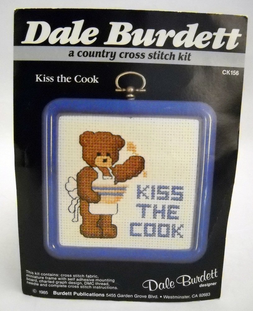 Counted Cross Stitch kit from Dale Burdett (1985) - Kiss the Cook