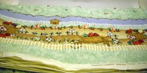 3-7/8 yds Double Border Harvest Garden by Past and Present for Daisy Kingdom, Inc (1996)