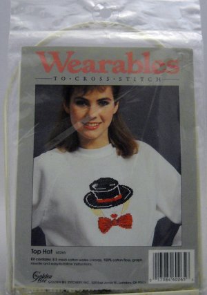 Wearables to Cross Stitch Kit from Golden Bee Stitchery Inc. - Top Hat 60265