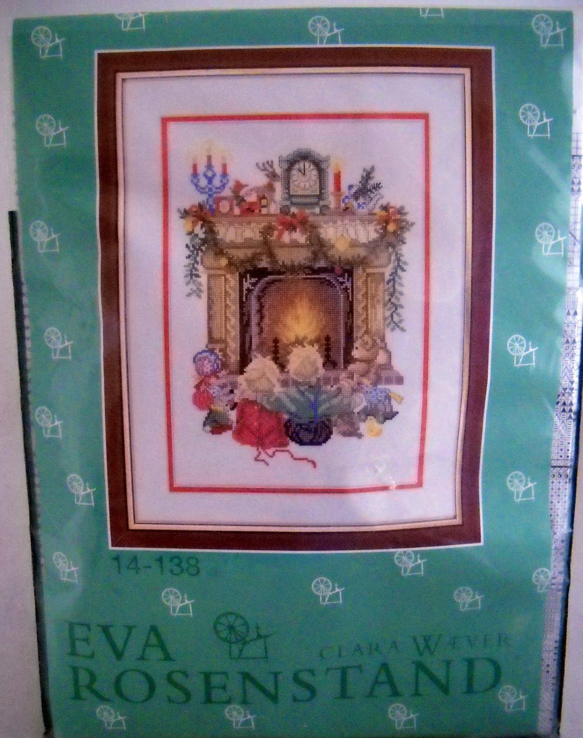 Eva Rosenstand Clara Waever Counted Cross Stitch Kit - Children by the fireside 14-138
