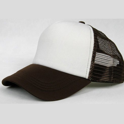 NEW CASUAL TRUCKER HAT CAP (COFFEE & WHITE)