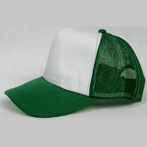 NEW CASUAL TRUCKER HAT CAP (GREEN & WHITE)