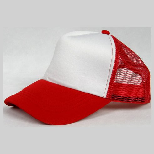 NEW CASUAL TRUCKER HAT CAP (RED & WHITE)