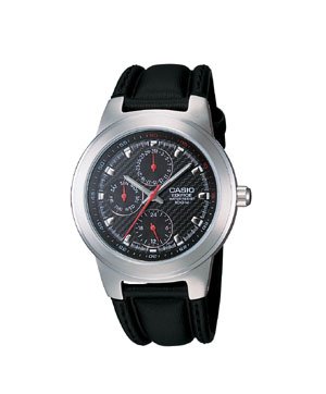 Casio Edifice 3 Eye Leather Watch
