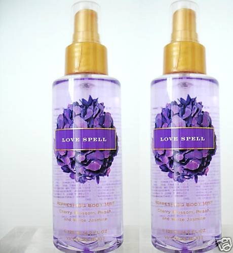 2x VICTORIA SECRET LOVE SPELL MIST SPLASH SPRAY 4.2 OZ
