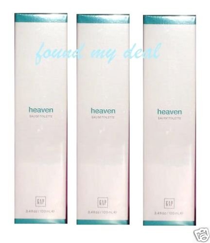 3 GAP HEAVEN EAU DE TOILETTE NEW PACKAGE SEALED 3.4 OZ