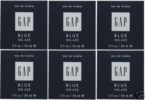 6 x GAP BLUE FOR HIM NO 655 EDT PERFUME MEN 50 ML/ 2 OZ