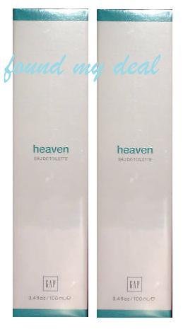 2 GAP HEAVEN EAU DE TOILETTE NEW PACKAGE SEALED 3.4 OZ