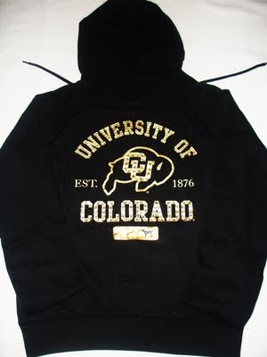 VICTORIA SECRET PINK BLING UC COLORADO HOODIE JACKET M