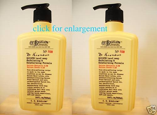 2 x BATH BODY WORKS BIGELOW QUINCE HAND SOAP FULL SIZE