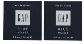 2 X GAP BLUE FOR HIM NO 655 EDT PERFUME MEN 50 ML/ 2 OZ
