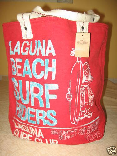HOLLISTER LAGUNA BEACH SURF TOTE HANDBAG SCHOOL BAG NWT