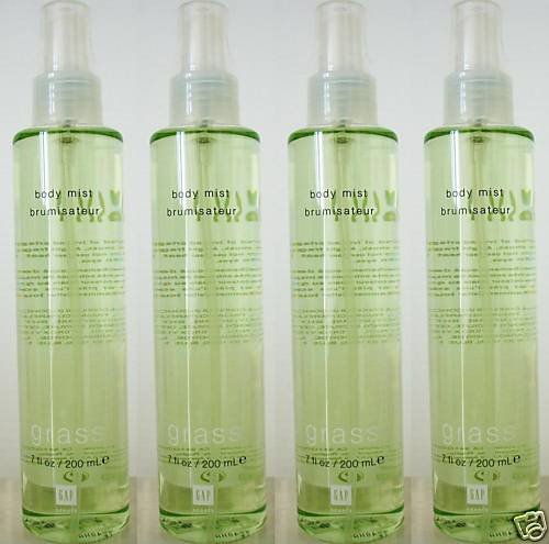 4x NEW GAP GRASS FRAGRANCE SPRAY MIST SEALED HUGE 7 OZ