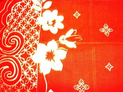 HOLLISTER WOMEN ORANGE FLORALS COTTON SCARF FASHIONABLE