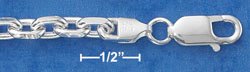 STERLING SILVER 20" CABLE CHAIN (5MM) (cable180)