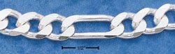 STERLING SILVER 20" FIGAROA CHAIN (8 MM) ( fig220 )