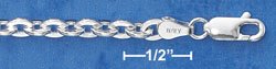 STERLING SILVER 24" CABLE CHAIN (4MM) (cable100)
