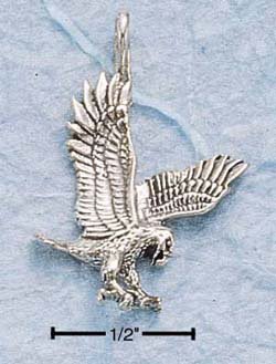Sterling Silver bird of prey charm ( CH-27 )