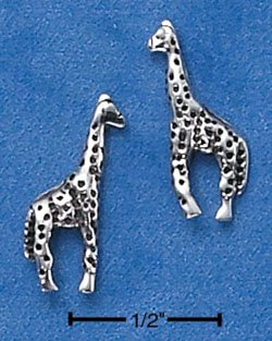 STERLING SILVER GIRAFFE POST EARRINGS (ep565)