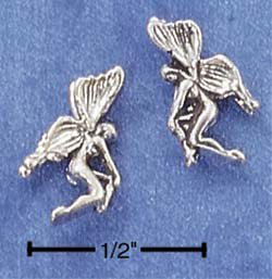 STERLING SILVER FAIRY POST EARRINGS (LEFT & RIGHT) (ep493)