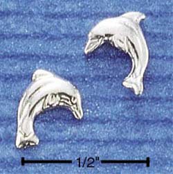 STERLING SILVER HP DOLPHIN POST EARRINGS (ep310)