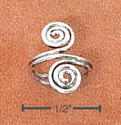 STERLING SILVER FIGURE 8 SWIRL EAR CUFF (sc110)