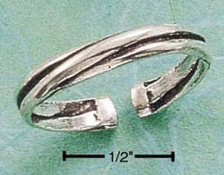 STERLING SILVER JEWELRY TRIPLE BAND THUMB RING SIZES 5-9 (sr537)